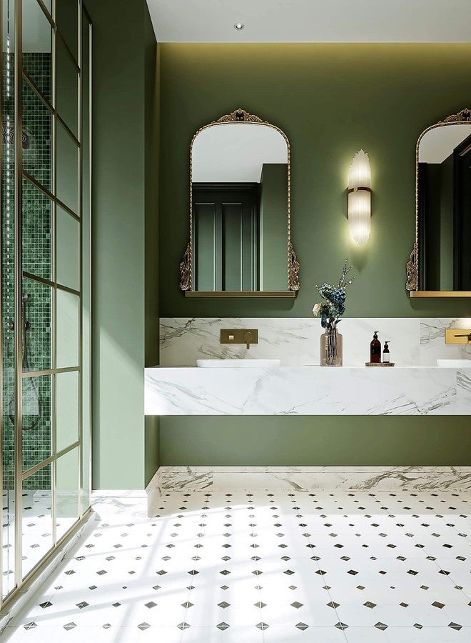 Dimoon 118''x15.7'' Green Skin Peel and Stick Wallpaper Contact Paper Modern Self Adhesive Wall Paper Removable Renter Friendly Textured Solid Color Vinyl Roll (118''x15.7'',Dark Green Skin) - Image 5